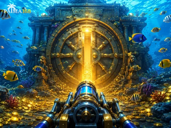 Tampilan meja permainan Dragon Fishing 2 di perangkat seluler